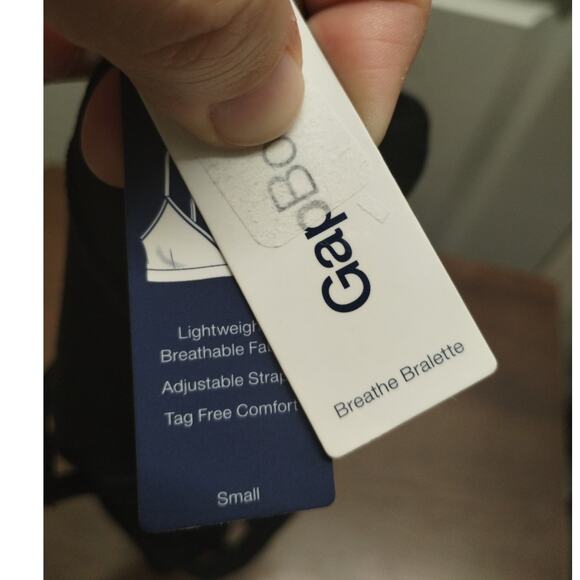 Gap Body NWT Size Small Black Lightweight Pullover Breathe Bra Bralette GPW00153 - Picture 5 of 6